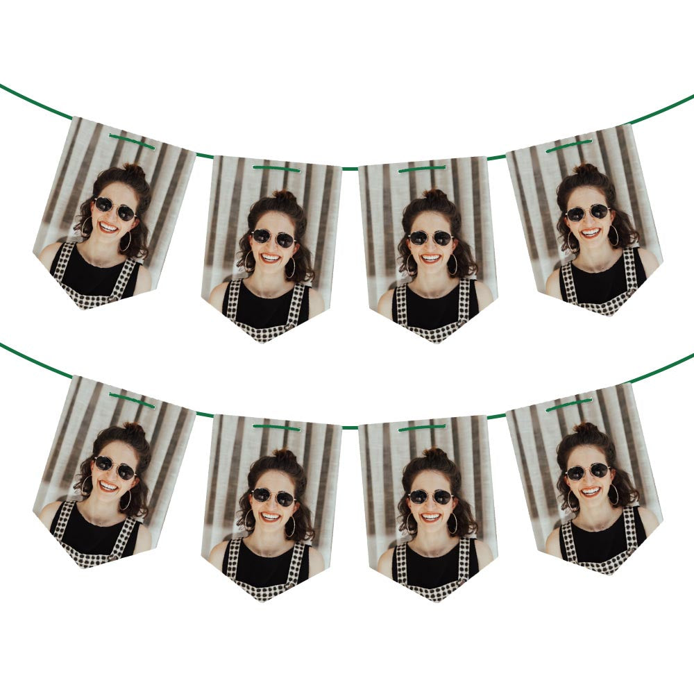 Personalised XL Photo Bunting Chevrons