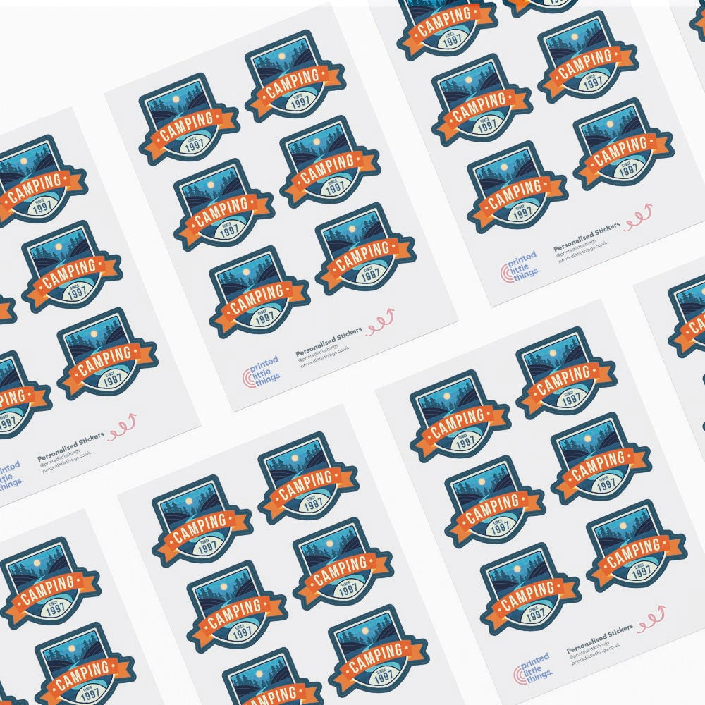 Custom Shaped Pre Cut Logo Sticker Paper Sheets