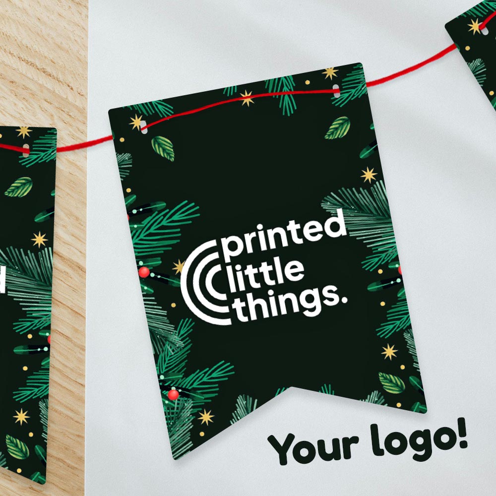 Branded Custom Logo Christmas Bunting