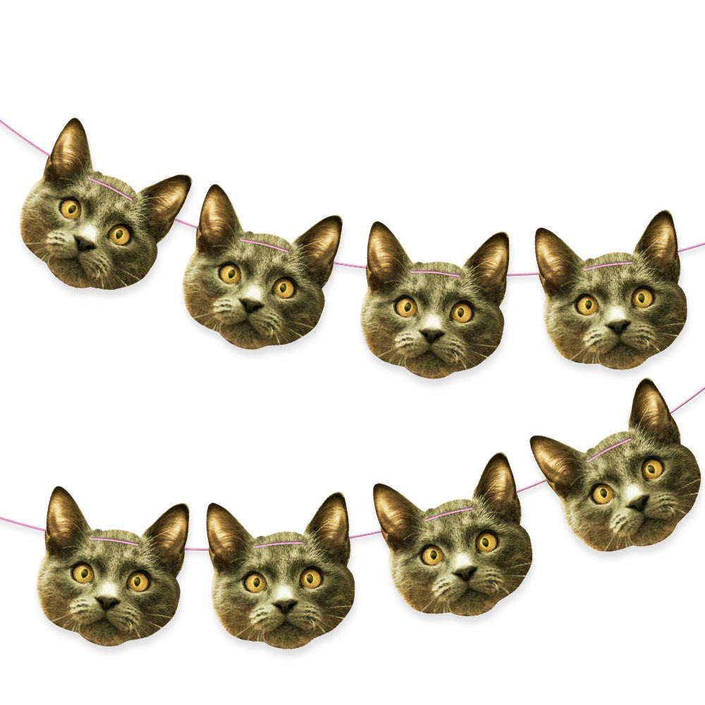 Personalised Cat Face Bunting