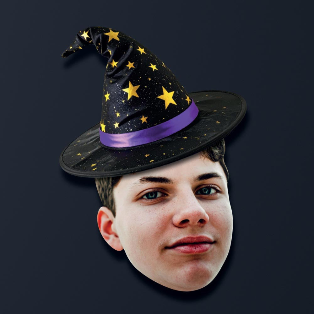 Witches Hat Halloween Face Bunting