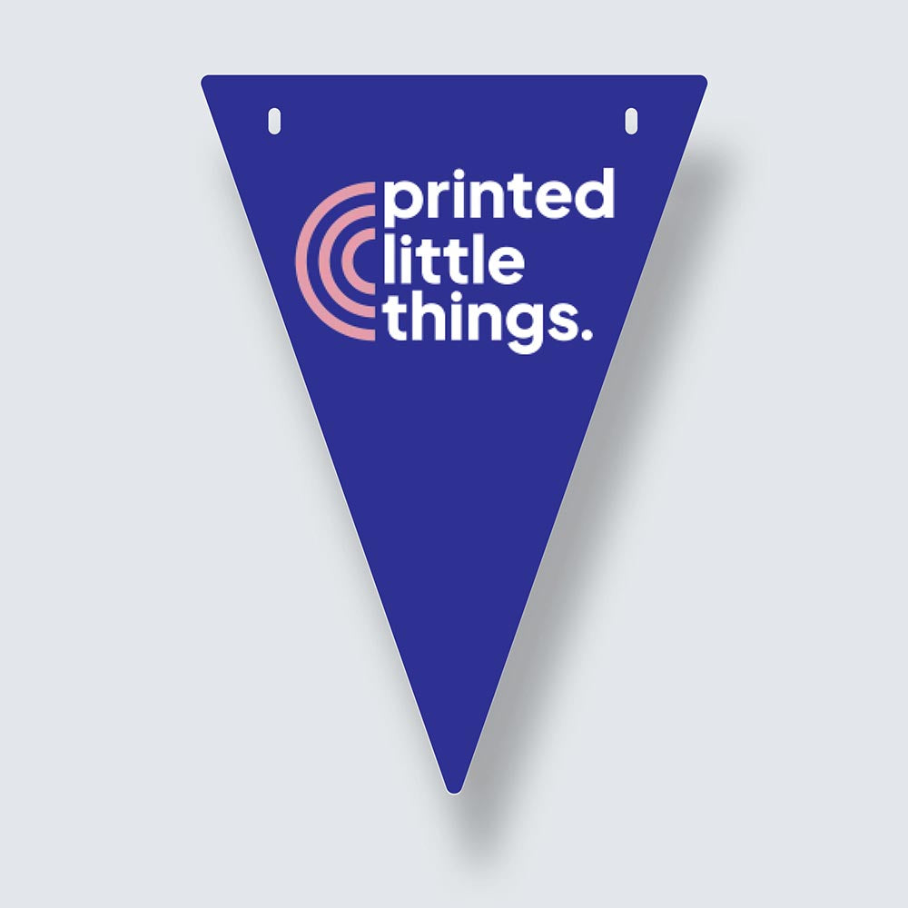 Branded Custom Triangle Logo Bunting