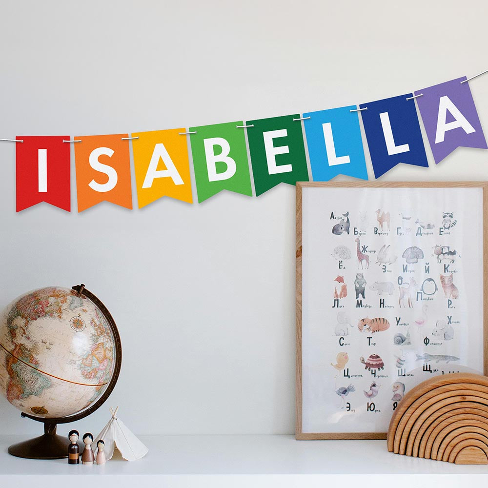 Personalised Letters Colourful Bunting