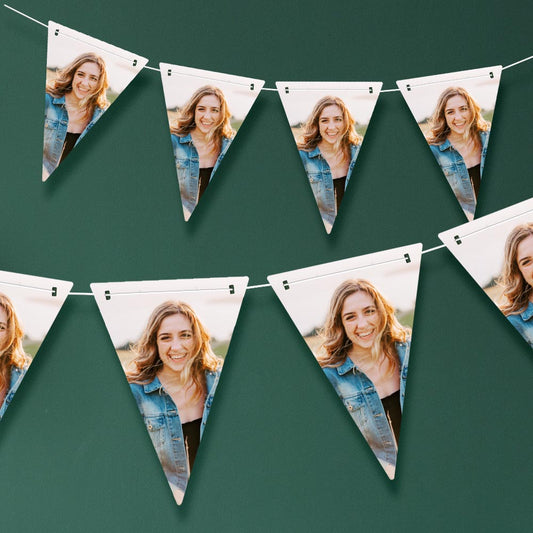 Personalised Photo Triangle Bunting