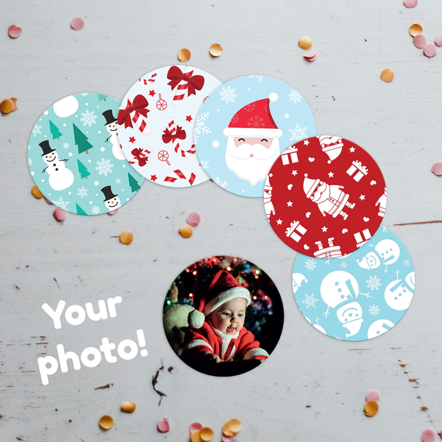 Personalised Family Christmas Confetti