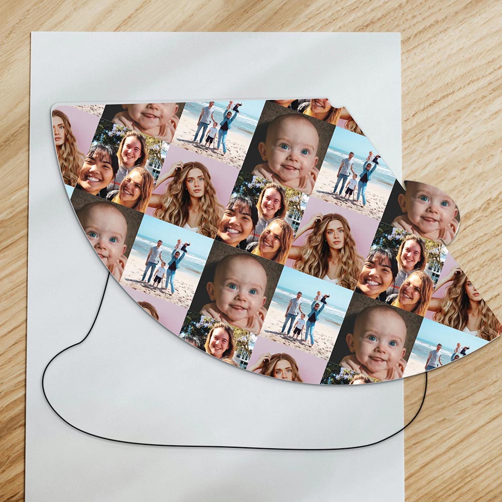 Personalised Photo Tile Party Hats