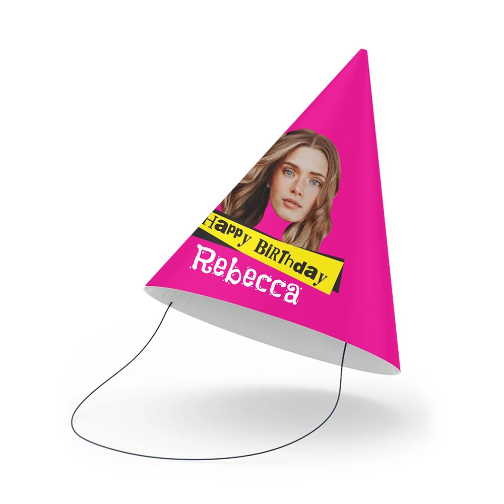 Personalised Punk Birthday Party Hats