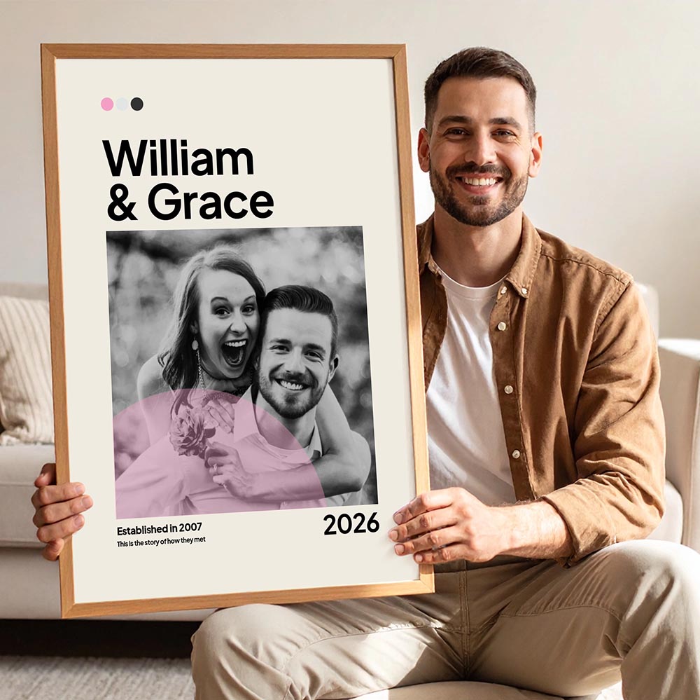 Personalised Valentines Film Poster