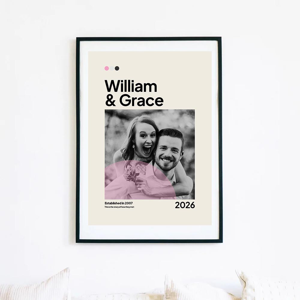 Personalised Valentines Film Poster