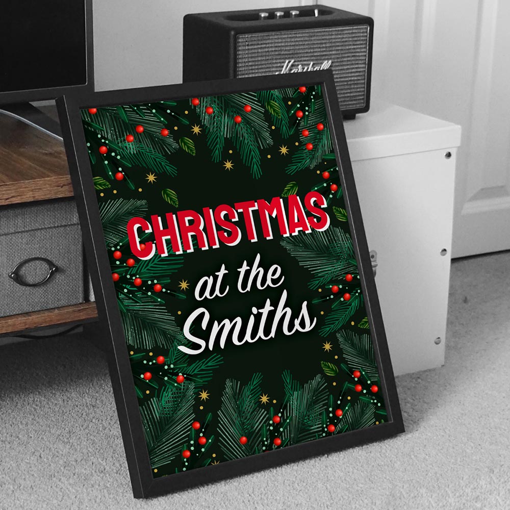 Personalised Christmas Family Poster