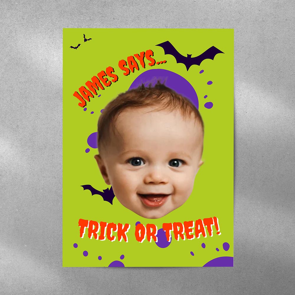 Personalised Trick or Treat Poster