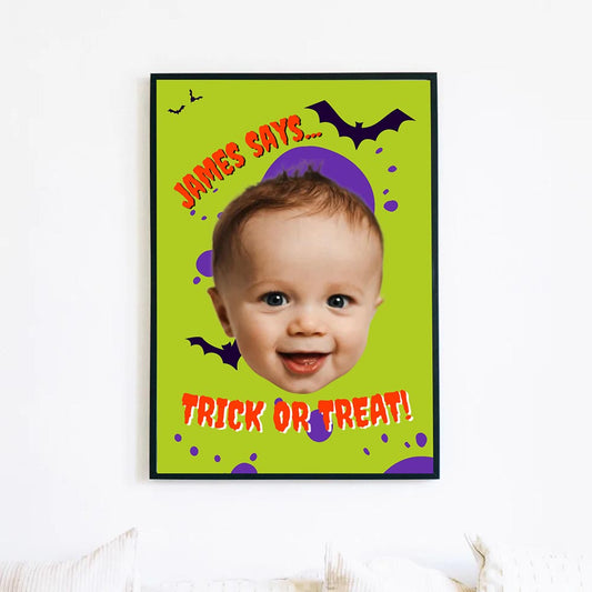 Personalised Trick or Treat Poster