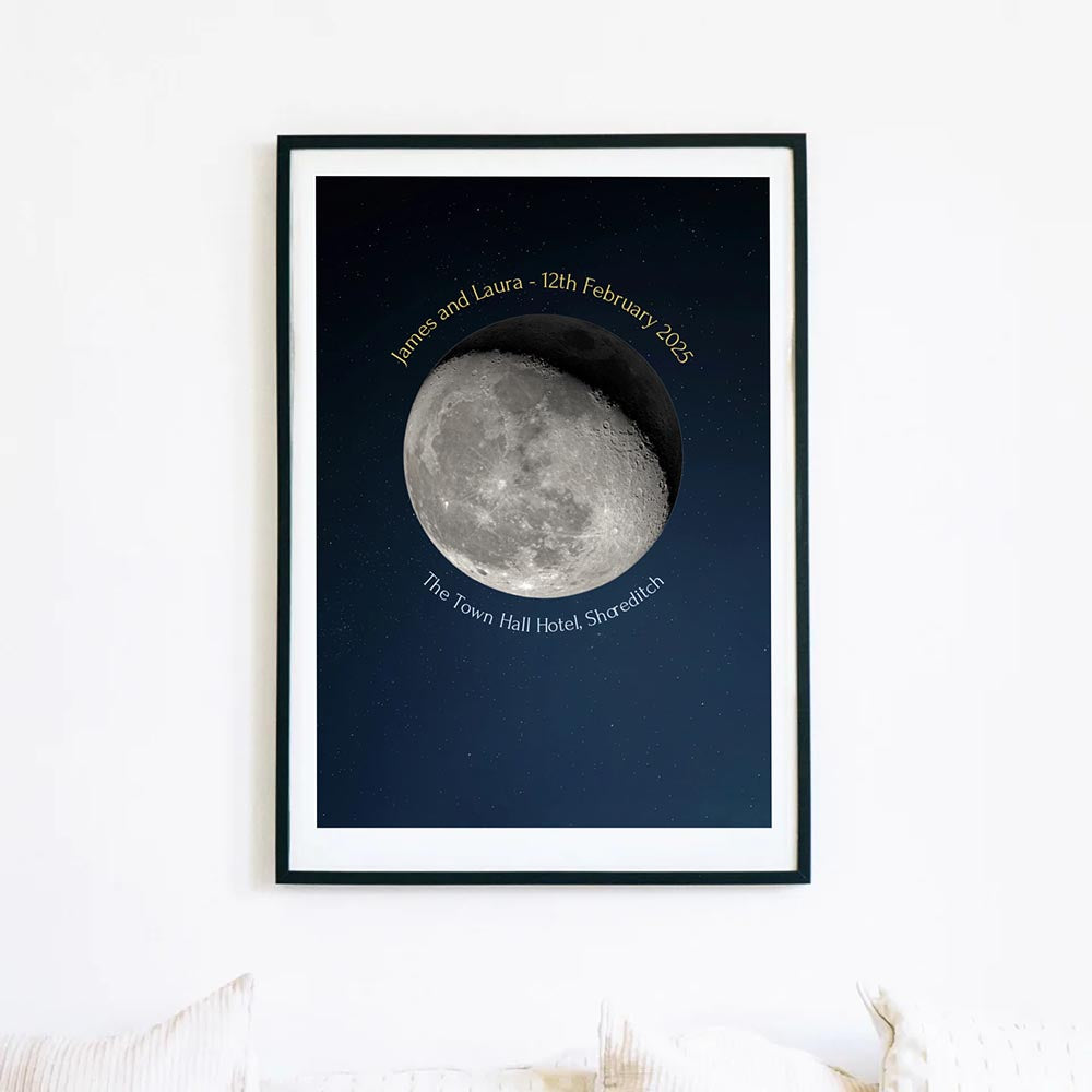 Moon Phase Personalised Art Print
