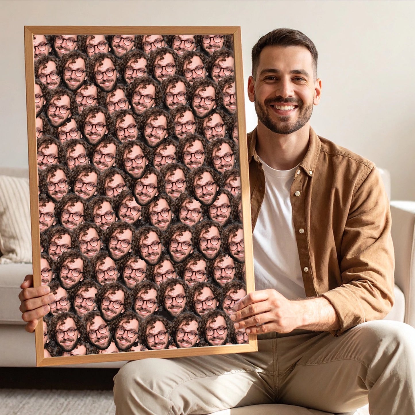 Personalised Faces Poster Art Print