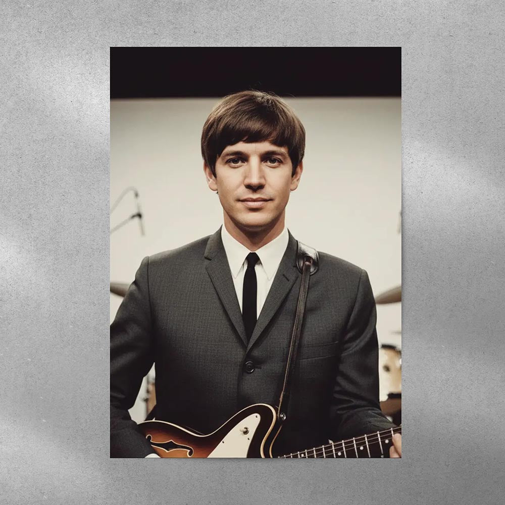 Personalised Swinging 60s Style Man Poster Art Print