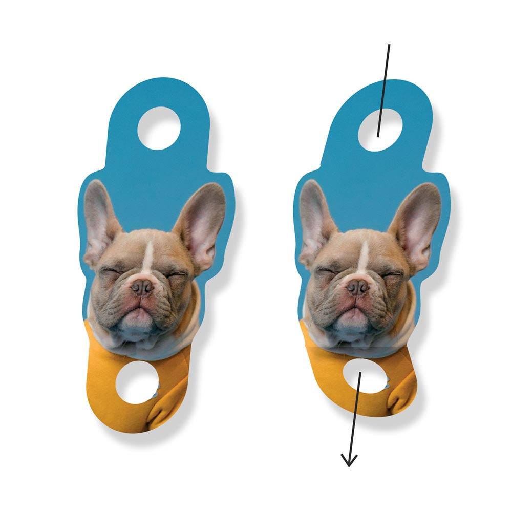 Personalised Dog Printed Photo Straw Toppers 24 pack