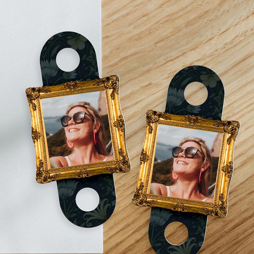 Personalised Gilt Frame Style Straw Toppers 24 pack