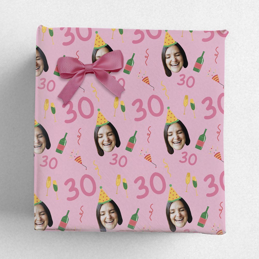 Fun Personalised Age Birthday Wrapping Paper