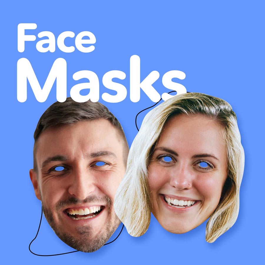Personalised Custom Photo Face Masks | Printed Little Things