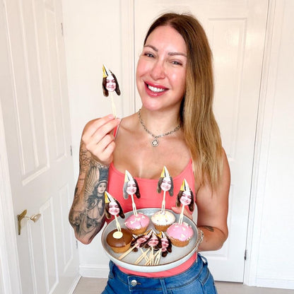 Personalised Photo Birthday Cake Toppers 12 pack