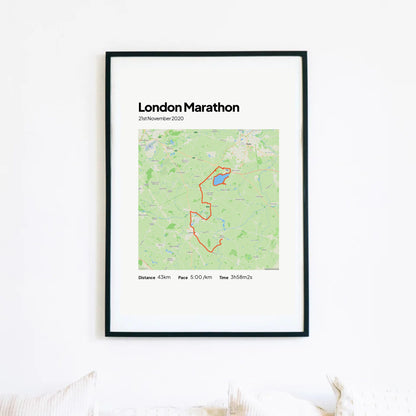 Personalised Running Poster Art Print