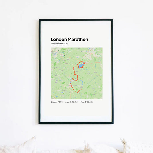 Personalised Running Poster Art Print