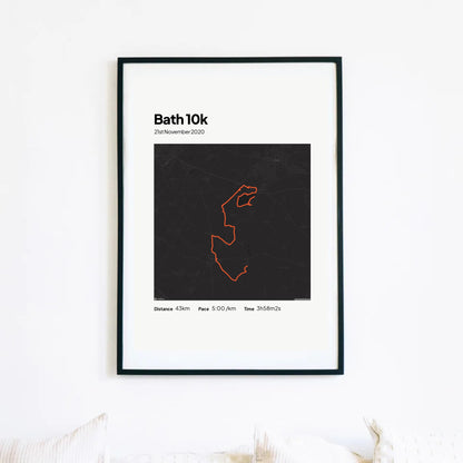 Personalised Running Poster Art Print