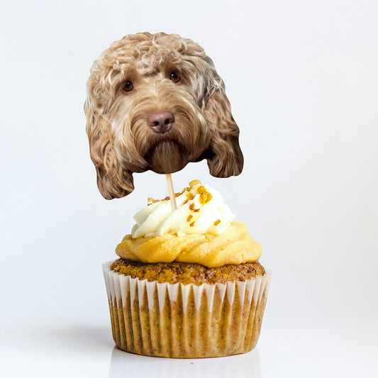 Cockapoo Face Cake Toppers