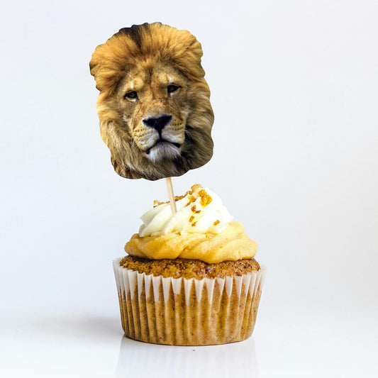 Lion Face Cake Toppers