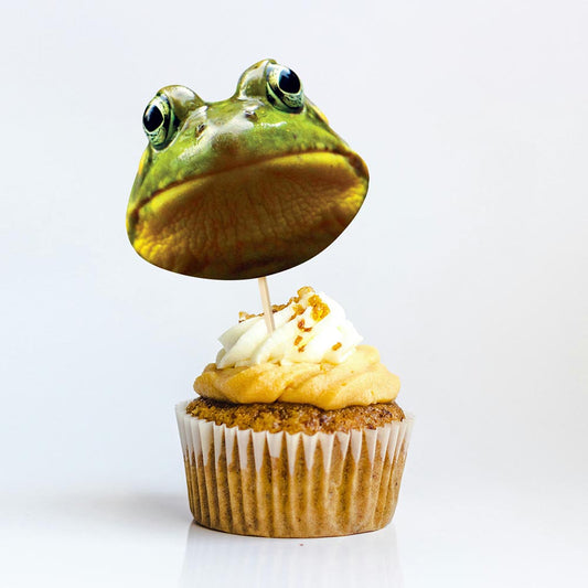 Frog Face Cake Toppers