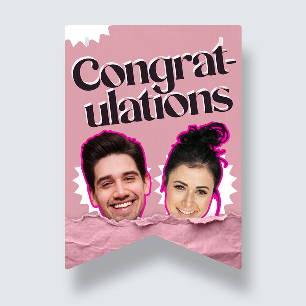 Congratulations Couple Bunting