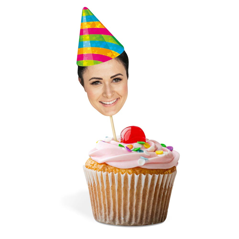 Party Hat Personalised Cake Toppers Printed Little Things party-hat-personalised-cake-toppers-printed-little-things