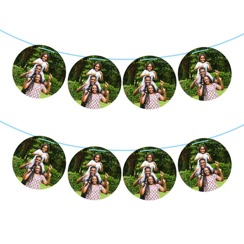 Personalised Photo Bunting Circles