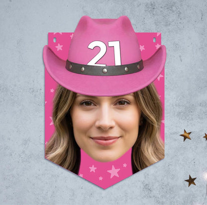 Personalised Cowboy Hen Party Bunting