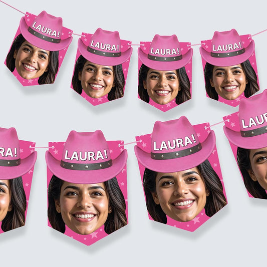 Personalised Cowboy Hen Party Bunting