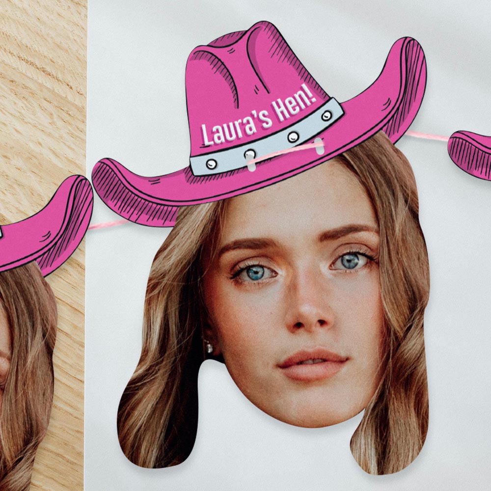 Adults Diamanté Cowgirl - Pack Of 1 - Black Cowboy Hat With Rhinestone Fringe - Adults Bling Glitter Cowgirl Hen Party Western Party Fancy Dress