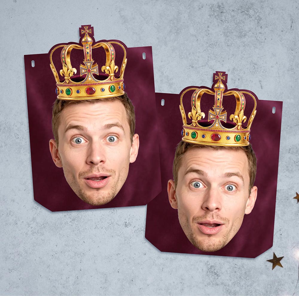 King Personalised Face Bunting