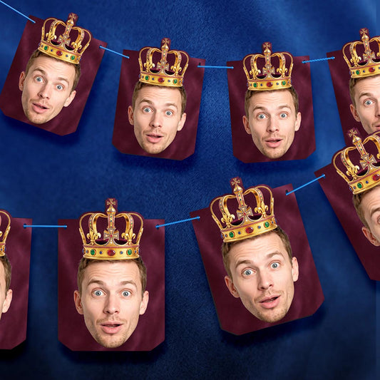 King Personalised Face Bunting