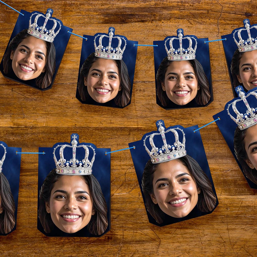 Queen Personalised Face Bunting