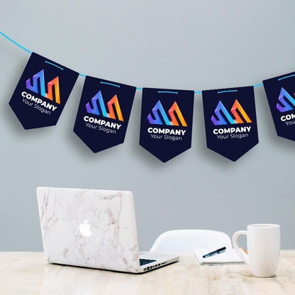 Ready to hang Large Branded Corporate Bunting