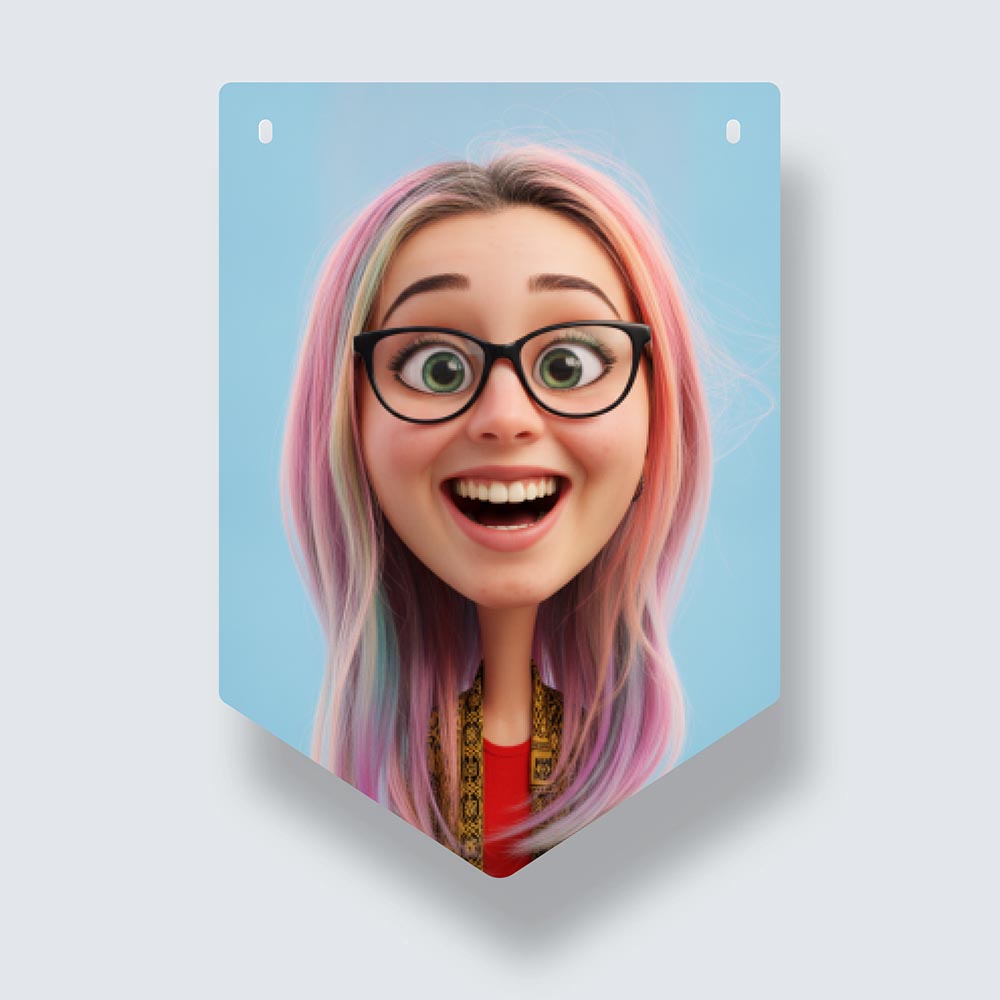 Create your Fun Caricature Portrait Birthday Bunting