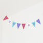 Double sided Multiple Design Logo Bunting
