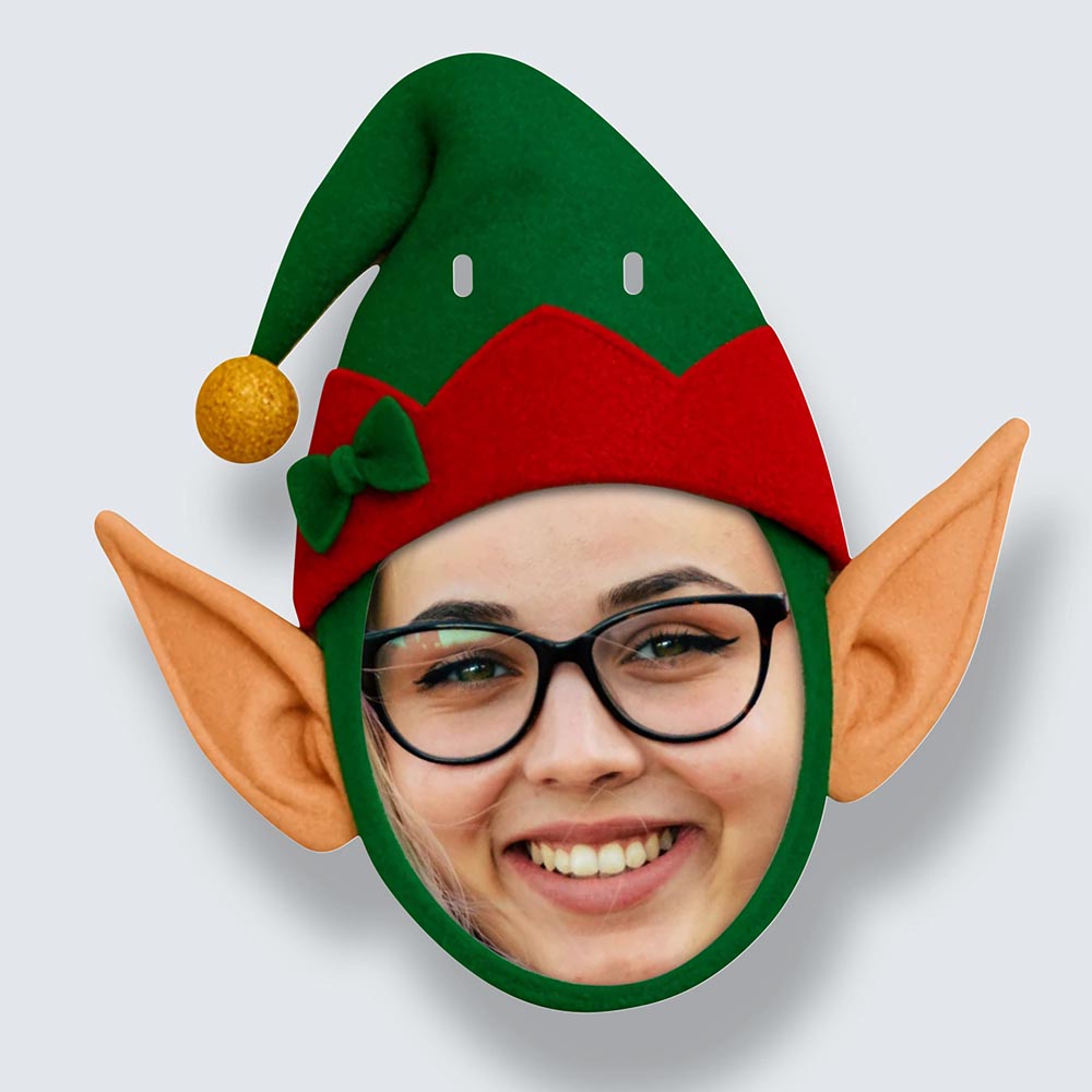 Christmas Elf Hat Face Bunting