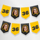 Personalised Birthday Face and Age Bunting