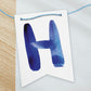 Birthday Letters Watercolour Bunting