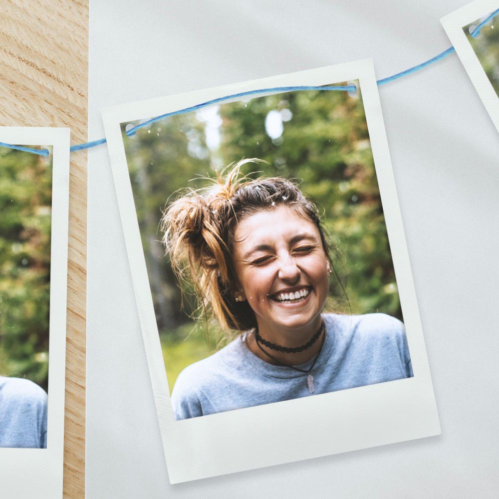 Instant Photo Style Photo Bunting