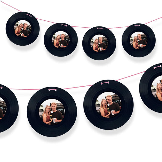 Personalised Photo Vinyl 45 Records Bunting