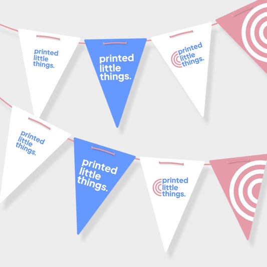 Custom XL Multiple Design Logo Bunting