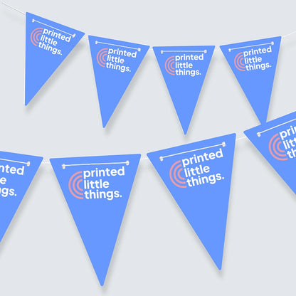 Branded Custom Triangle Logo Bunting