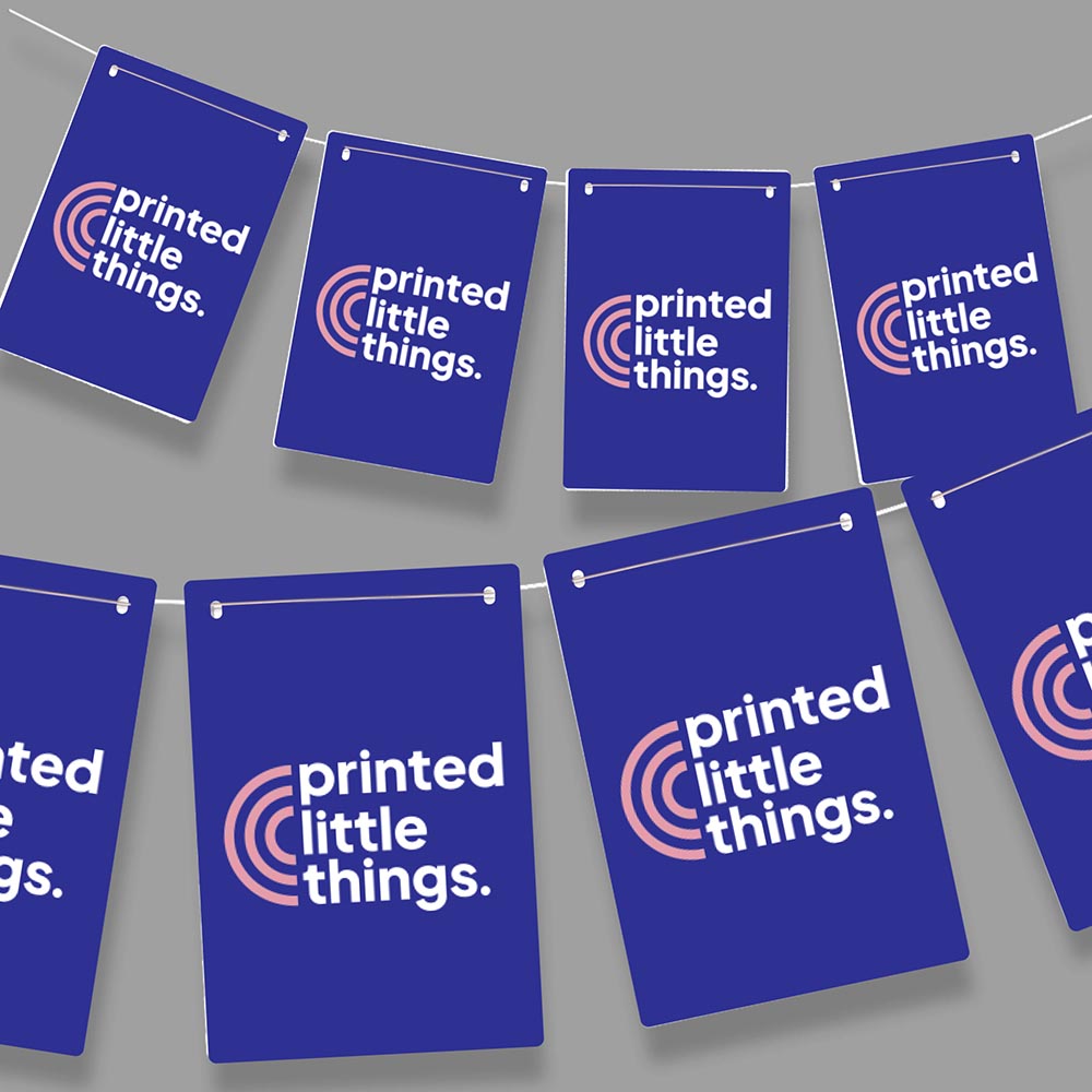 Branded Custom Rectangle Logo Bunting
